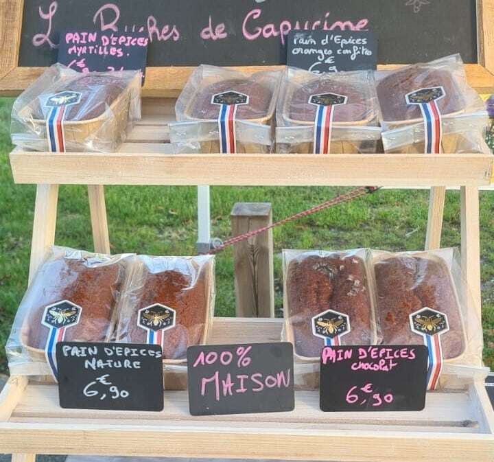 Pain d'épices à la myrtille